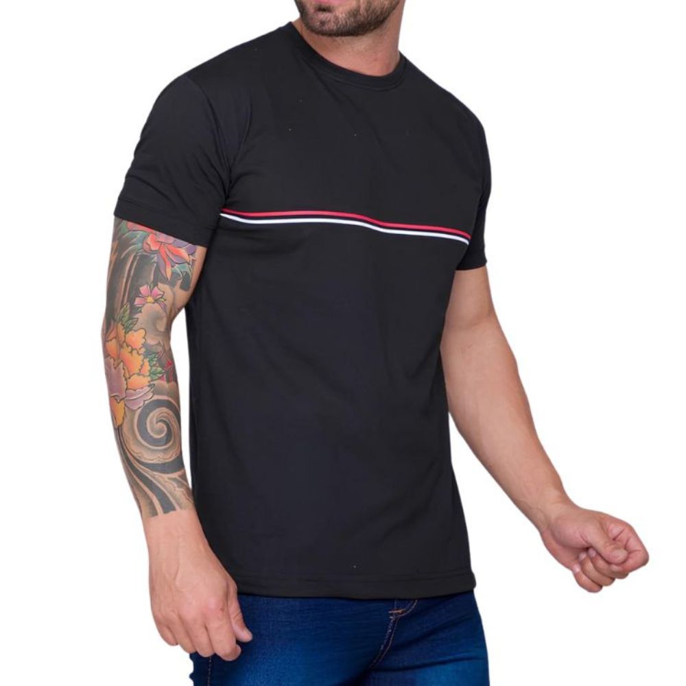 Camiseta Masculina Gola Careca