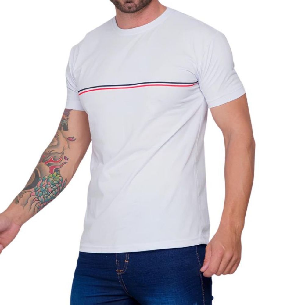 Camiseta Masculina Gola Careca