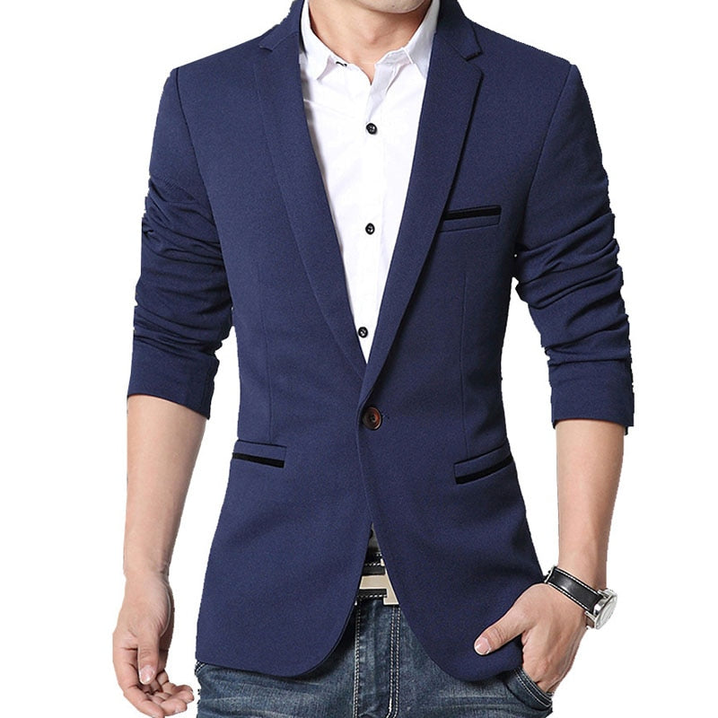 Blazer Masculino Casual Liso