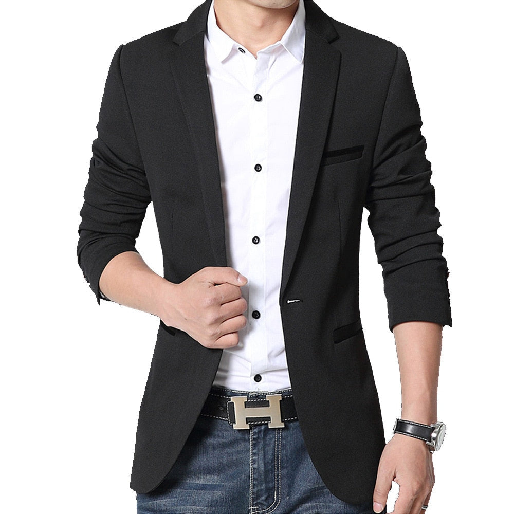 Blazer Masculino Casual Liso