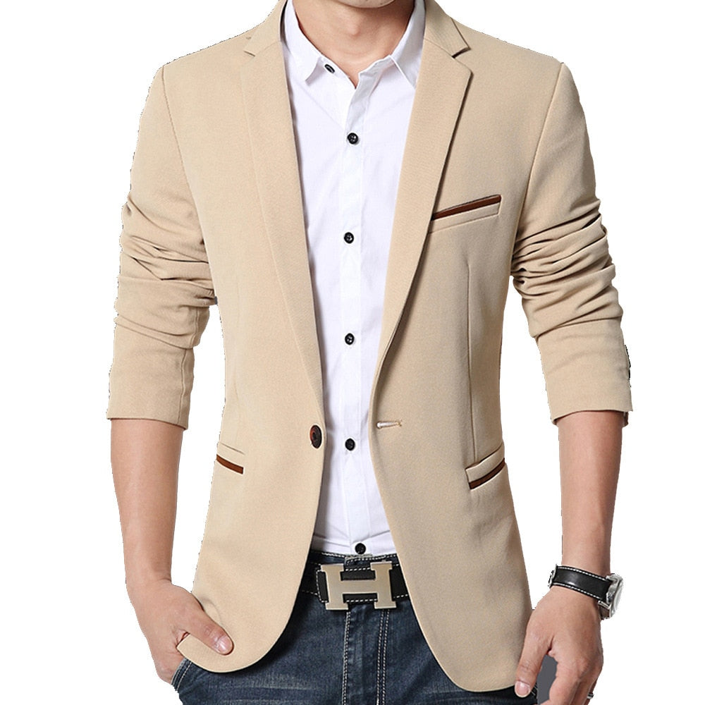 Blazer Masculino Casual Liso