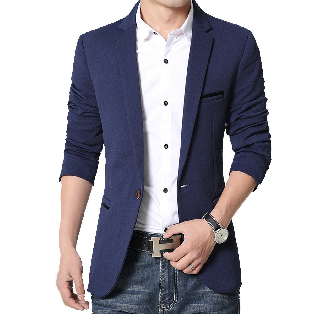 Blazer Masculino Casual Liso