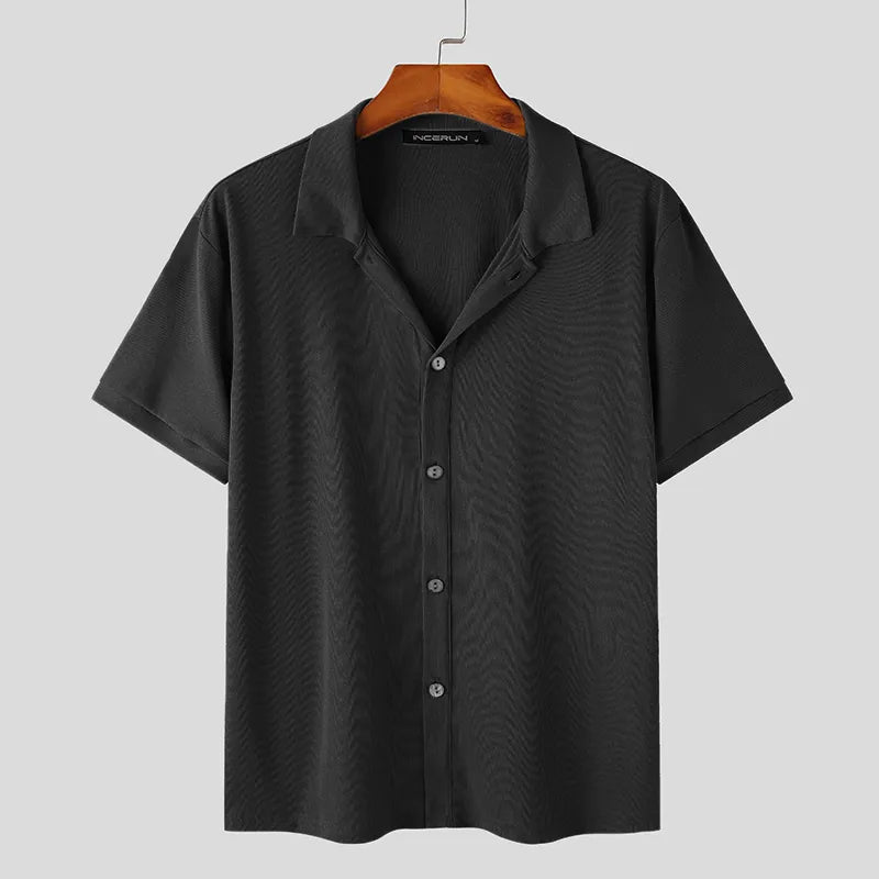 Camisa Masculina de Verão Slim